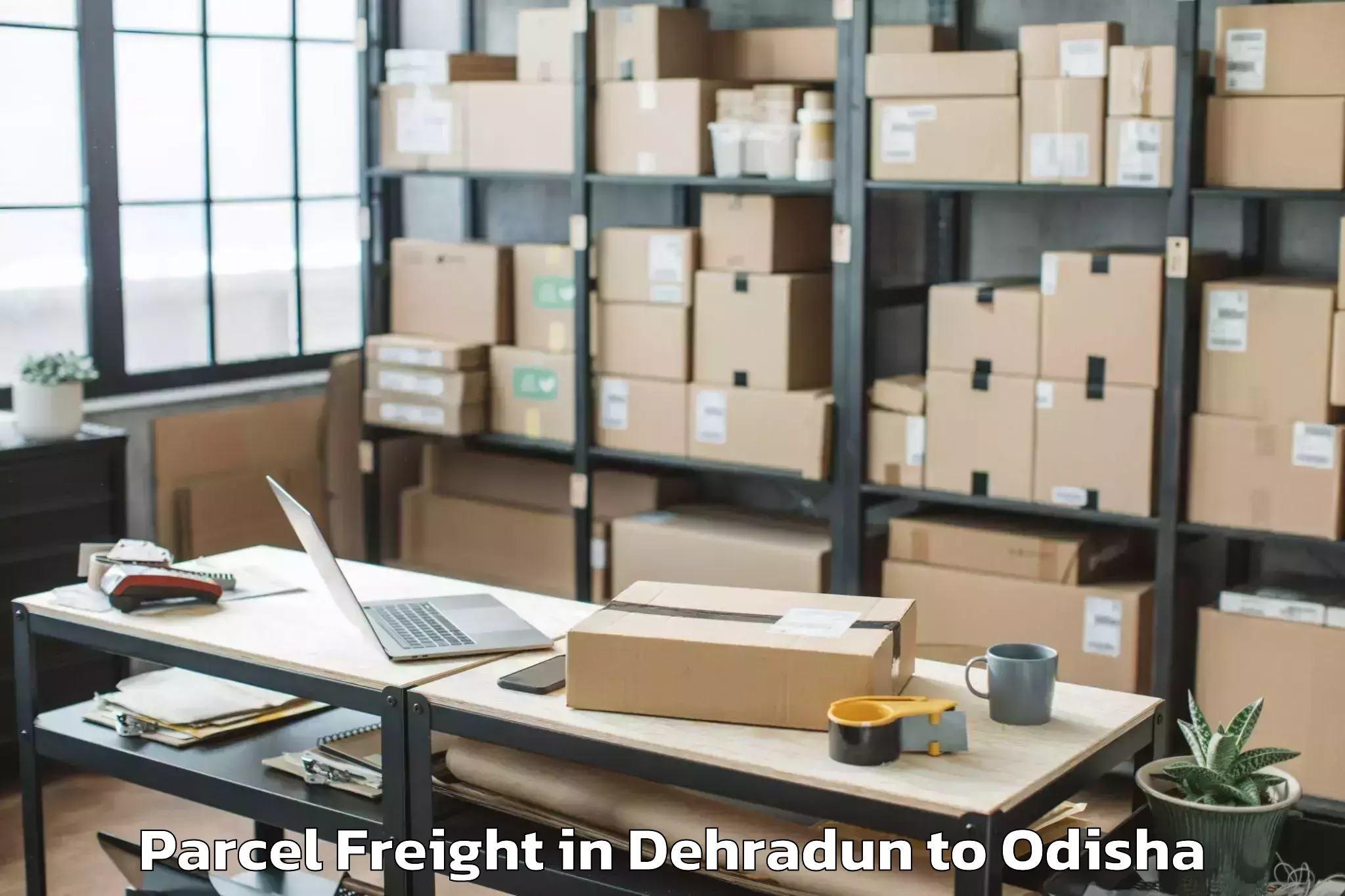 Affordable Dehradun to Tangarapali Parcel Freight